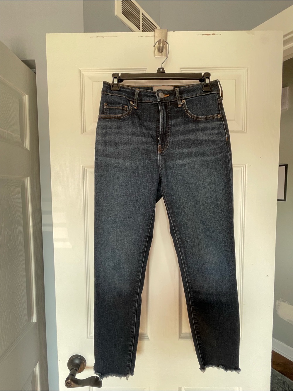 Everlane Dark Wash High-Rise Straight Jeans